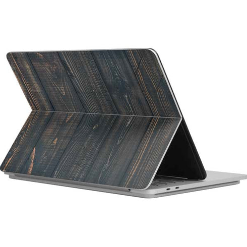 Black Painted Wood Surface Laptop Studio Skin